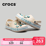 卡骆驰（CROCS）洞洞鞋贝雅卡骆班轻便耐磨一脚蹬休闲鞋|205089 冬日白/彩色-1LI 39 (240mm)