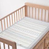 雅赞（YAZAN）婴儿床纱布床单软席母婴A类纯棉宝宝午睡床单 松鼠坚果 90*70CM