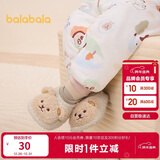 巴拉巴拉balaOne宝宝地板袜防滑点胶冬加绒婴幼儿保暖袜学步209425172203