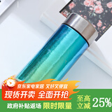 MULTIPOTENT钛保温杯双层保温杯炫彩随行杯带过滤钛博仕系列蓝绿色280ml