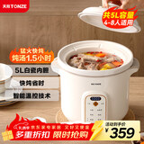 天际（TONZE）电炖锅 5L大容量煮粥锅 煲汤锅炖汤锅 婴儿电炖盅 熬粥养生锅 快速焖炖 直炖白瓷胆 DGD50K22GC