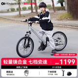KinderKraftKK儿童自行车4-6-12岁学生单车男女孩新年礼物山地车20寸银变速