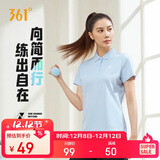 361°短袖女春夏季运动t恤速干衣polo衫跑步健身休闲瑜伽662424130H-3