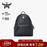 MCM  STARK小中号情侣款铆钉背包双肩包黑色礼物
