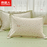 南极人全棉枕套48x74cm一对家用纯棉高级高支高密斜纹枕头套单人枕芯套 糖果影院【48x74cm/一对装】
