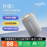 万音霸（WANYINBA）M5蓝牙音箱超重低音炮家用小音响车载迷你电脑便携式收款插TF卡户外音乐播放器白色