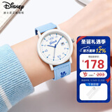 迪士尼（Disney）学生手表史迪奇带日历帆布带石英表初中高中生小学生儿童防水手表