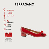 菲拉格慕（Ferragamo）女士Vara蝴蝶结高跟鞋  0591964_1D _ 80 礼物送女友