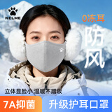 卡尔美（KELME）耳罩口罩冬季女骑行面罩保暖防寒风护耳套加绒滑雪面罩耳包耳暖男