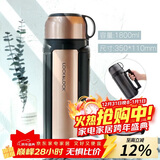 乐扣乐扣（LOCK&LOCK）保温壶304不锈钢保温保冷水壶户外露营旅行壶1.8L金色