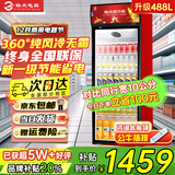 格点大容量饮料柜商用冰柜直冷藏展示柜酒水柜纯风冷无霜保鲜柜超市玻璃门冰箱立式啤酒柜 大单门加深款纯风冷 无霜数显豪华款