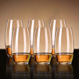 青苹果水晶玻璃白兰地洋酒杯525ml6只 玻璃冷水杯饮料杯烈酒杯威士忌杯