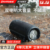 雷登（OHAYO）X10音响蓝牙音箱 高音质户外大功率低音炮家用电脑桌面有源防水迷你便携式2025最新款骑行音响 黑色全频扬声器10W 标配【快至当/次日达】