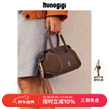 古良吉吉棒球波士顿包小号包包女手提包鸳鸯棕复古单肩斜挎包 鸳鸯棕【+棕色耳机包】现货 无规格