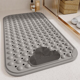 佳洁利 浴室防滑垫淋浴房洗澡地垫卫生间防摔老人孕妇小孩按摩脚垫无味 灰（搓脚款） 80cm*50cm 1件数 加厚（中号）