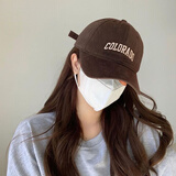 楚黛妮（CHUDAINI）帽子男女四季通用棒球帽百搭韩版大头围显脸小鸭舌帽户外防晒透气 咖色 XL 大头围款59-63cm(男女通用）