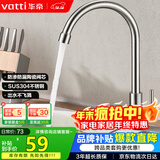 华帝（VATTI）厨房水龙头单冷 不锈钢厨房水槽单冷龙头 旋转洗菜盆龙头 016000