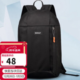 高尔夫GOLF双肩包男士休闲旅行迷你双肩背包轻便小书包5I032885J黑色