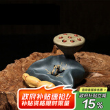 藏壶天下宜兴紫砂盖托茶宠纯手工摆件茶具配件青蛙莲子可养茶桌茶玩小摆件