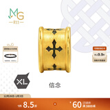 周生生男黄金转运珠 charme XL酷黑守护信念勇气串珠单颗 信念86640C