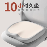 南极人（Nanjiren）坐垫椅垫办公室尾椎减压屁股垫长期久坐神器工位座椅防屁股痛座垫 坐垫（米灰双拼）