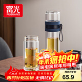 富光双层玻璃杯 泡茶杯茶水分离杯子 高硼硅玻璃水杯商务男女士290ML