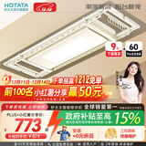 好太太（Hotata） 电动晾衣架智能自动升降晒被阳台晾衣架室外衣服架伸缩晾衣杆 D-3082：超薄大屏+语音+奶油风