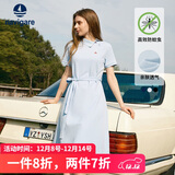Navigare意大利小帆船女士短袖Polo裙休闲连衣裙2322874503 冰水蓝 M 