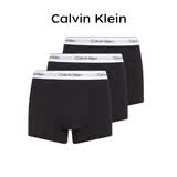 Calvin KleinCK 男士平角内裤 套装套盒3条装 NB4286 男士礼物 UB1黑黑黑  L