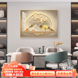 瑞尚（RUISHANG） 遮挡电表箱装饰画配电箱可推拉壁画客厅挂画有框电源箱开关盒 家和万事兴C 70*50可覆盖（横60竖40）晶瓷面