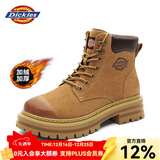 Dickies男士马丁靴高帮时尚男靴工装靴情侣靴男 土黄-加绒 44-男款