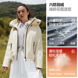 森马（Semir）陈都灵|90%绒子羽绒服女25冬短款花苞下摆防护外套109725113007