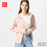 优衣库女装实测UPF100+AIRism防紫外线网眼开衫防晒465748 476113 476113/10水粉色 XL