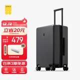 地平线8号（LEVEL8）行李箱密码拉杆箱男女托运大容量万向轮学生旅行者PC箱 24英寸灰