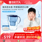 碧然德（BRITA）过滤净水器 家用滤水壶 净水壶 Marella 海洋系列+专家版滤芯12枚（含附件）
