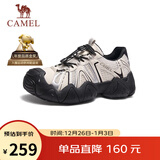 骆驼（CAMEL）云山1代户外秋季徒步登山休闲丑萌鞋情侣 G25M076104 米白/黑 36