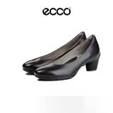 爱步（ECCO）商务休闲牛皮浅口鞋 230203 01001黑色 37送女友礼物