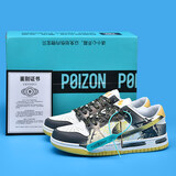 【首单立减】AJ男鞋312泡泡糖dunk黑白熊猫鞋低帮板鞋空军一号女 【首单立减】黑悟空【男女同款】 38