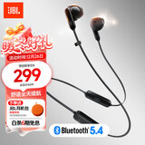 JBL TUNE 235BT 半入耳式蓝牙耳机 颈挂式耳机 防水设计 免提通话 适用苹果小米 购物推荐 黑色