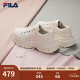 斐乐（FILA）女鞋帆布鞋LAVA胖胖底厚高底增鞋板鞋帆布鞋休闲鞋 奶白-GD 37.5