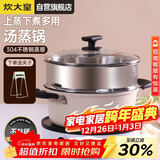 炊大皇汤锅易洁不粘锅煲汤炖煮熬粥汤奶锅24cm电磁炉通用缤纷B50229