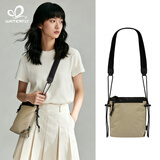 WATERFLY男士女士包旅行包斜挎包男士斜挎包单肩包女士斜挎包户外挎包包男 智慧小包-卡其色