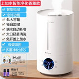 志高 加湿器家用大喷雾容量空调卧室低噪音孕妇婴儿空气加湿器香薰机净化器ZG-516 电脑净化香薰版上加水4L
