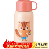 乐扣乐扣（LOCK&LOCK）儿童保温杯一杯三盖带杯套学生316不锈钢吸管杯宝宝水壶550ml松鼠