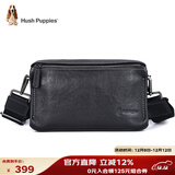 暇步士（Hush Puppies）斜挎包单肩包头层牛皮男大容量复古邮差小挎包休闲简约生日礼物