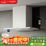富士帝日本原装进口  油烟分离顶吸欧式吸油烟机 家用白色日系抽油烟机防油涂层易清洁CXW-230-CL260E 白色 W