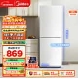 美的（Midea）181升两门冰箱白色两门小户型客厅家用电冰箱租房宿舍低音节能低噪可冷藏冷冻不占地MR-190E