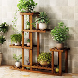 安尔雅花架子阳台客厅落地置物架现代简约多层绿萝植物架花盆架