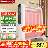 格力（GREE）电暖器取暖器节能低耗立体速热家用电暖气遥控取暖气加湿无光防烫电热膜暖气片取暖炉 NDYM-S6021B