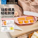 乐扣乐扣宝宝辅食模具自制香肠模具蒸糕模具可蒸硅胶卡通糕点磨具儿童饭盒